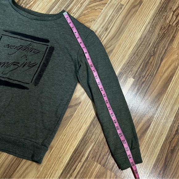 Atmosphere The Print Sweat Sweatshirt Printed “everything is amazing” Size 10 - Picture 4 of 6